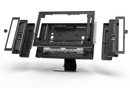 3D graphic of a telephone system