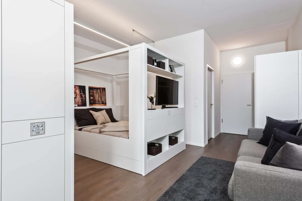 Appartment mit verschiebbaren Wänden