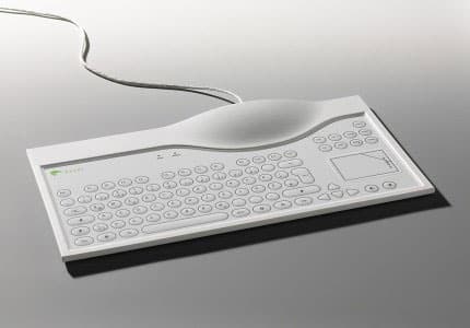 PC membrane keyboard in white