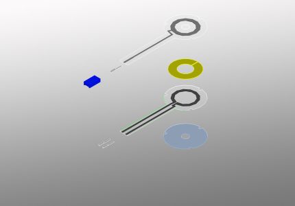 Hoffmann + Krippner - Exploded view of a rotary foil potentiometer