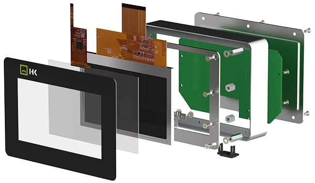 "Illustration of a table with product information, text and diagrams arranged in parallel. A rectangle with machine parts can be seen in the foreground. A plan of an automobile exterior is shown in the background."