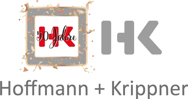Hoffmann + Krippner anniversary logo