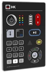 Rendering of an illuminated membrane keypad