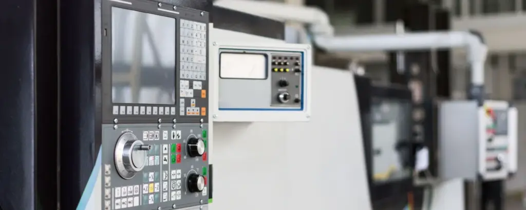 Hybrid HMIs with touchscreen and buttons on a CNC machine