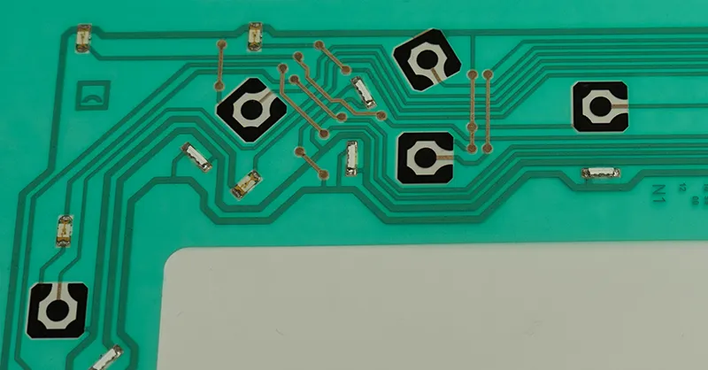 Low-temperature soldering for membrane switches