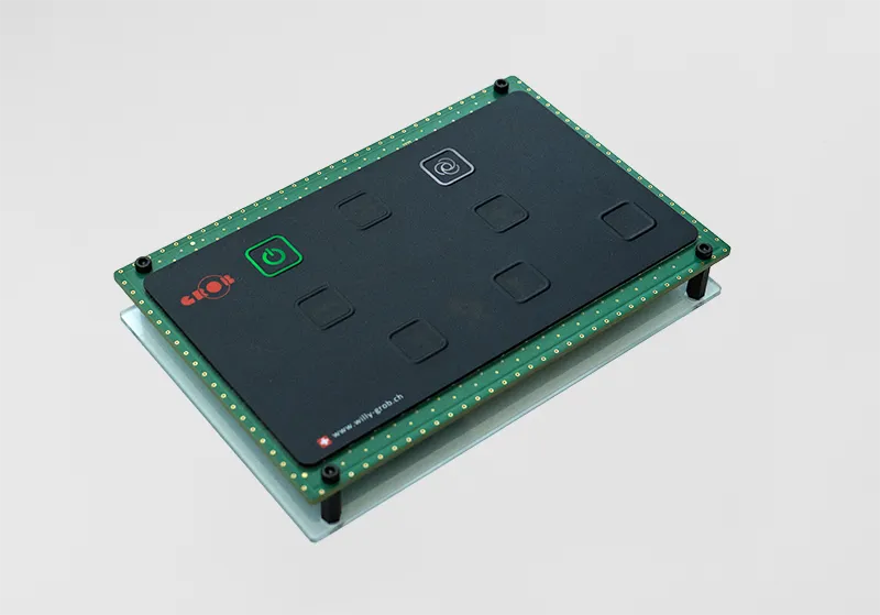 Modern membrane switch with menu navigation: Intuitive redesign for a machine control system
