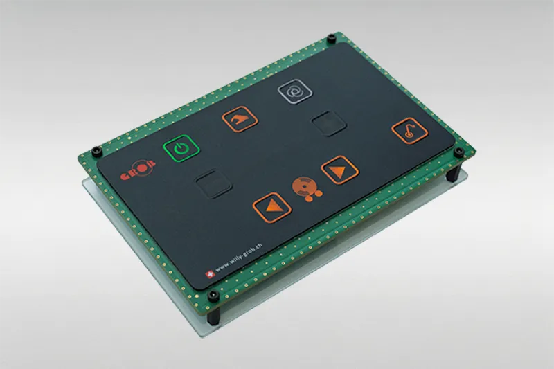 Modern membrane switch with menu navigation: Intuitive redesign for a machine control system