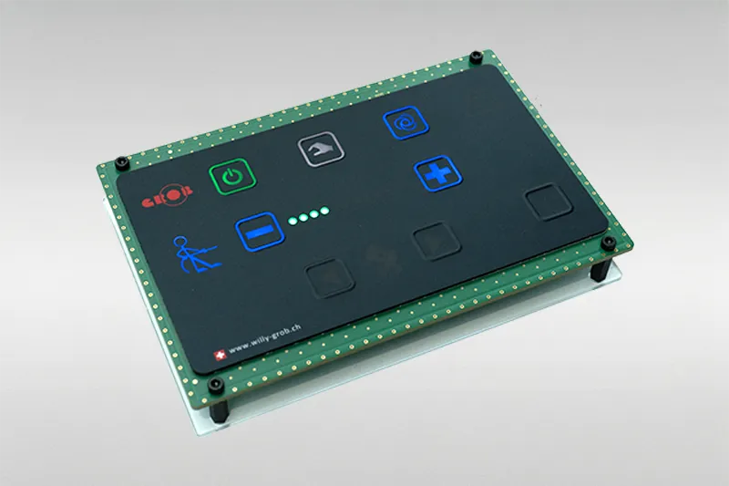 Modern membrane switch with menu navigation: Intuitive redesign for a machine control system