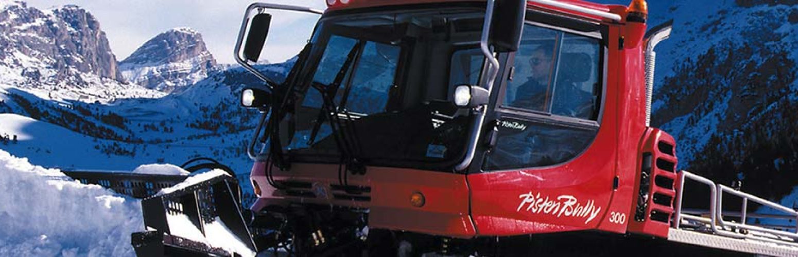Pistenbully in the snow